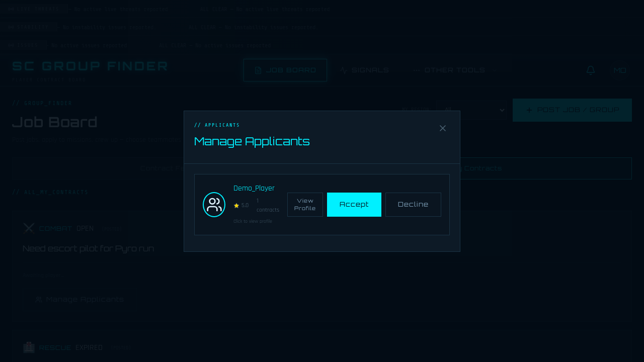 Applicant Review